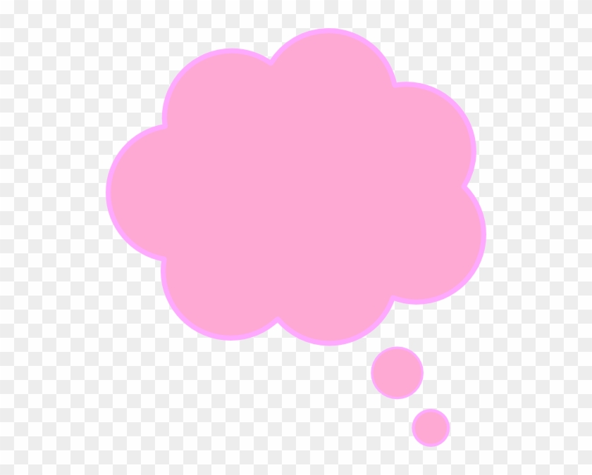 pink thinking bubble