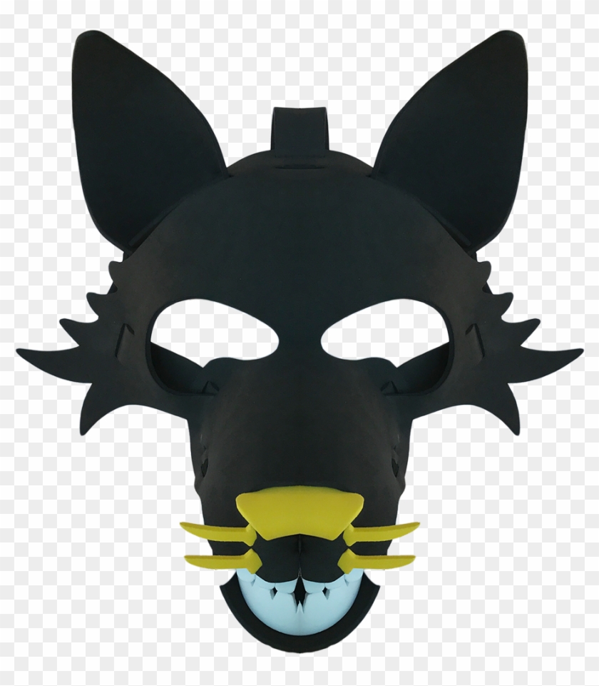 Cartoon Wolf Mask - Cartoon, HD Png Download - 1000x1000(#2418373