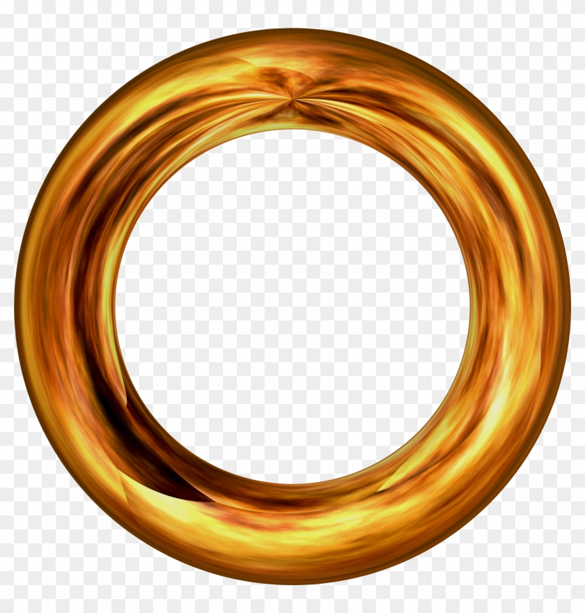 Ring About Golden Pattern Circle Golden Circle Ring Hd Png Download 3543x3543 Pngfind