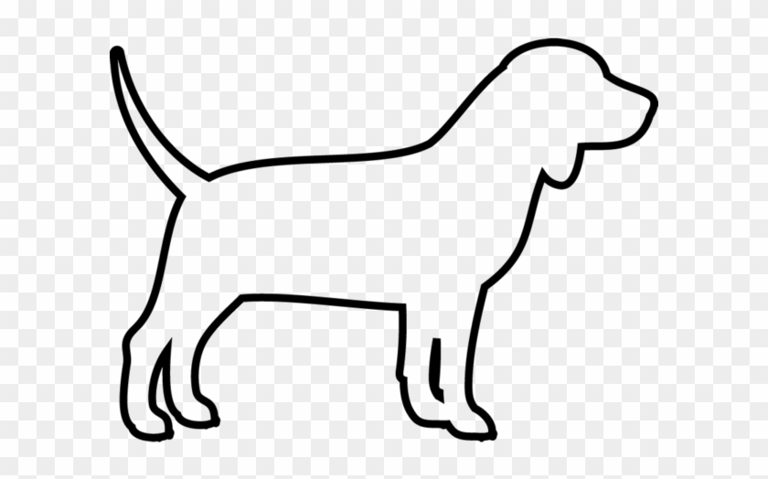 Side Drawing Of Dog, HD Png Download - 600x600(#2468880) - PngFind