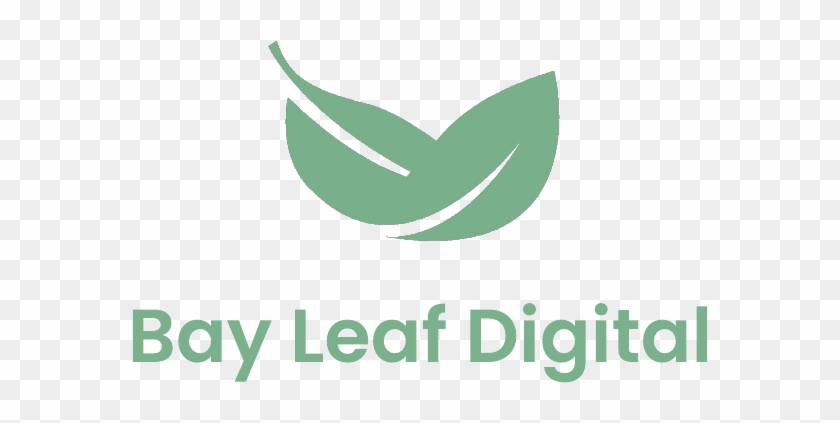 Bay Leaf Digital White Logo Graphic Design Hd Png Download 712x456 Pngfind