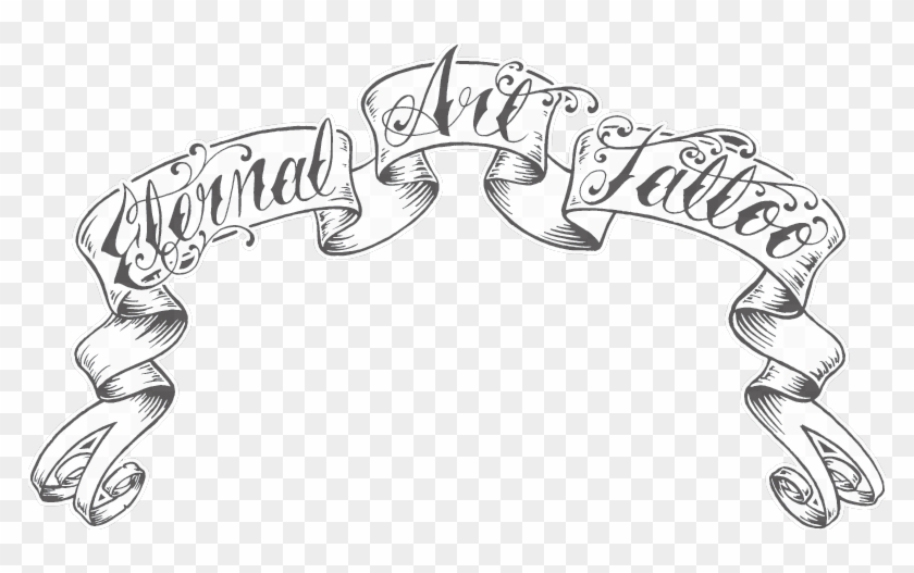 simple banner tattoo designs