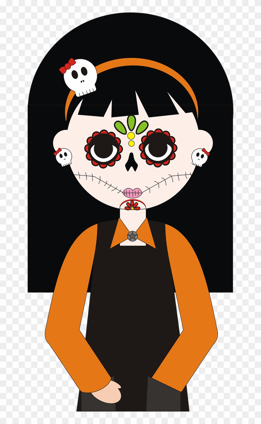 Day Of The Dead Catrina Mexico Png Image - Imagenes De Dia De Muertos ...