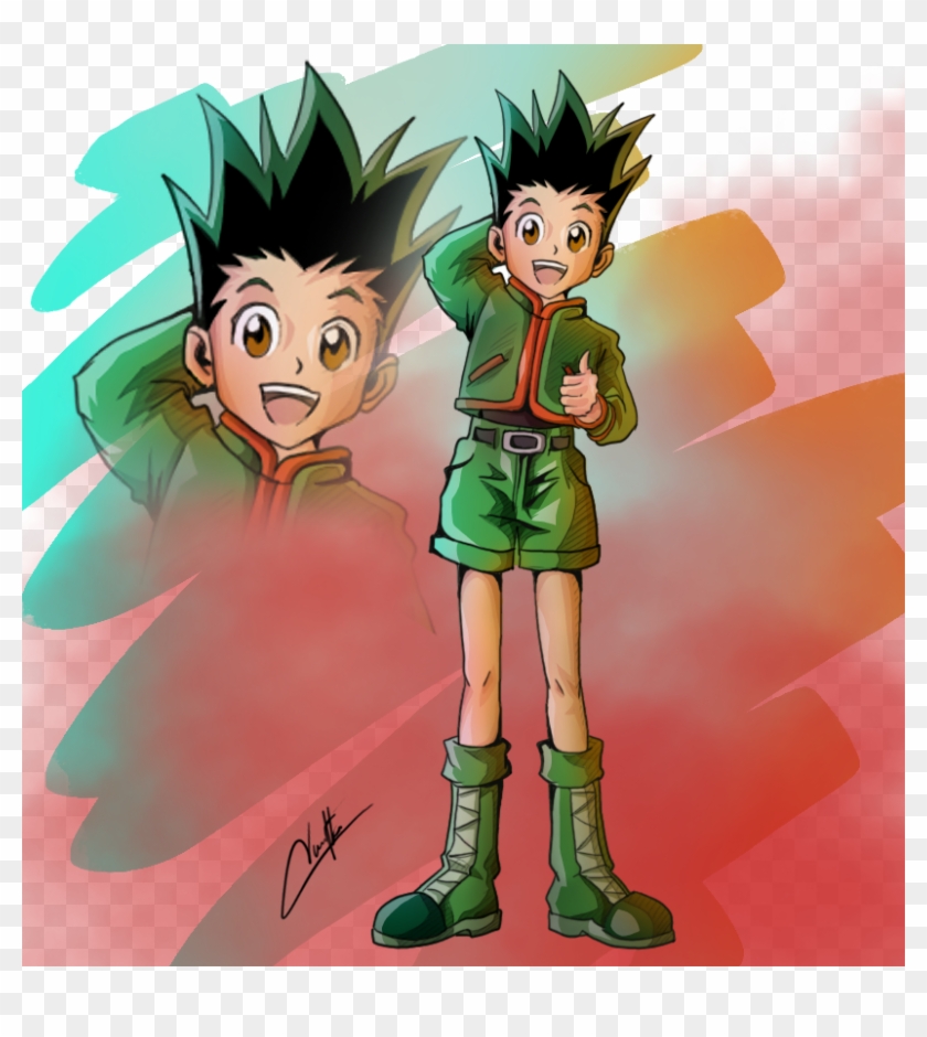 Hunterxhunterv Gon Freecs - Cartoon, HD Png Download - 822x860(#2543588 ...