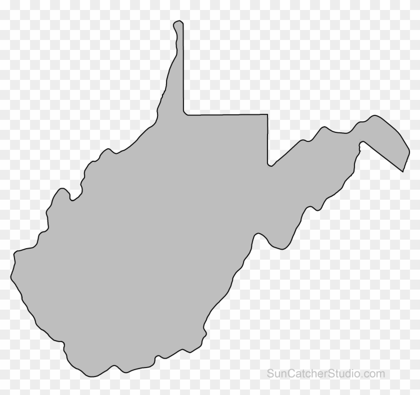 Download West Virginia State Scroll Saw Pattern Outline Clip - West ...