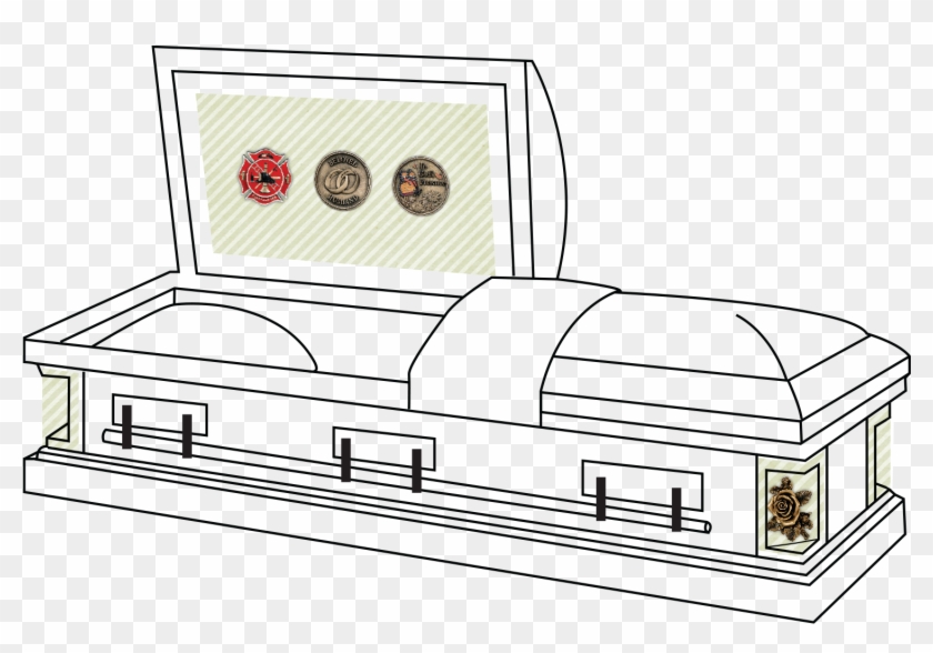 Commemorative Casket Collection Drawing Of Casket, HD Png Download
