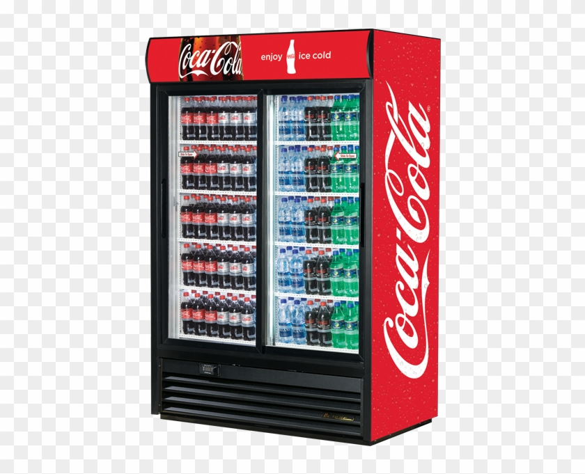 double door fridge coca cola