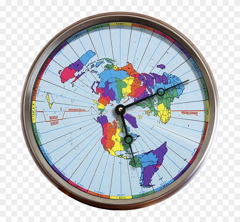 24 Hour Time Zone Map