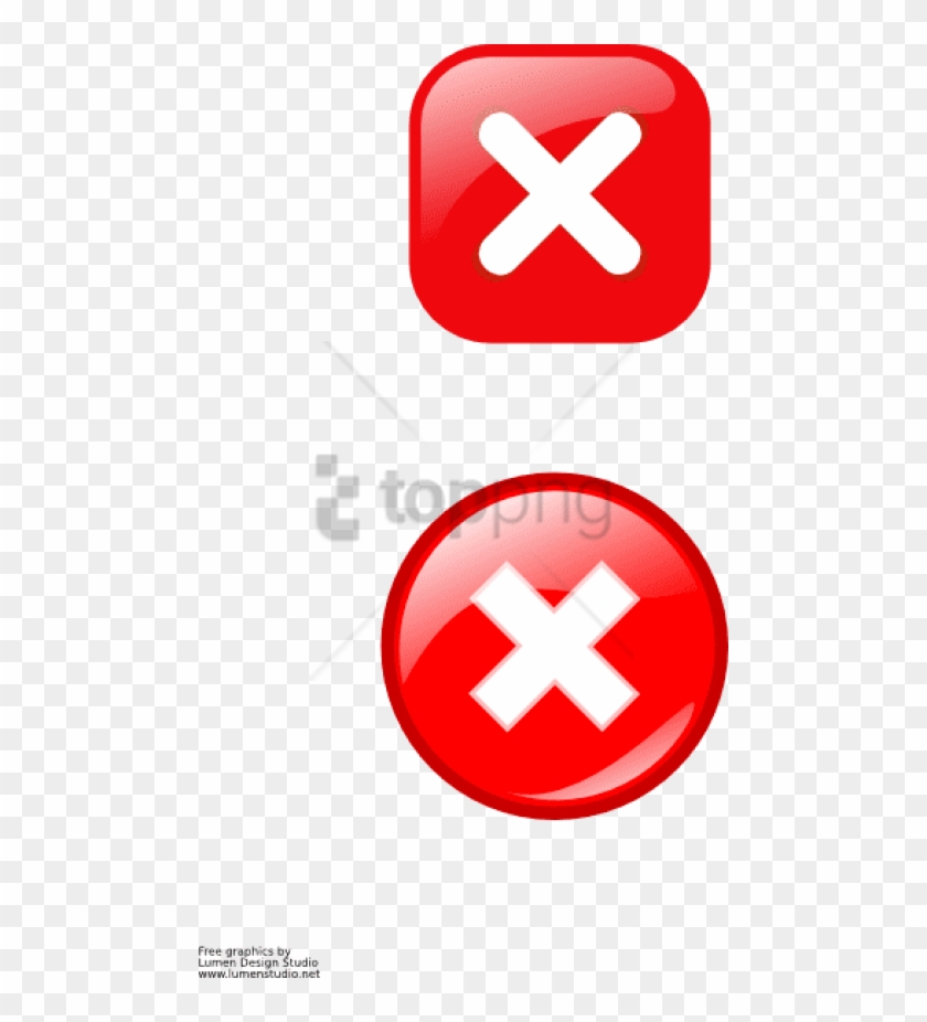 red close button