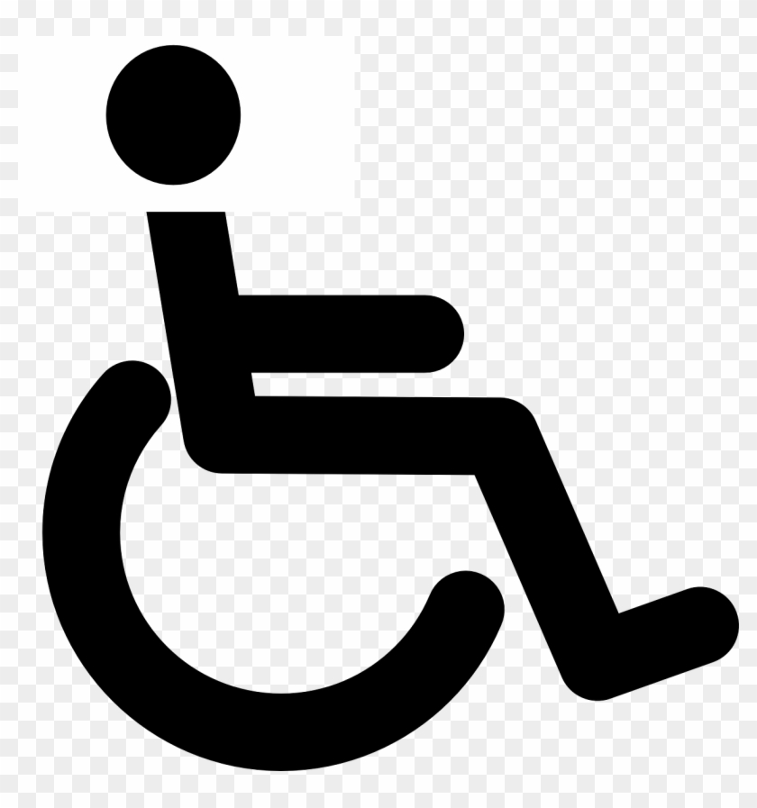 Wheelchair Person Help Disabled Png Image - Disabled Sign, Transparent