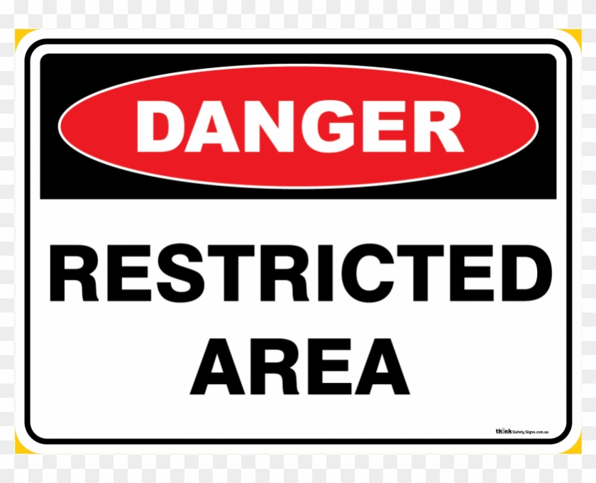 Danger Restricted Area - Combustible Liquid Sign, HD Png Download ...