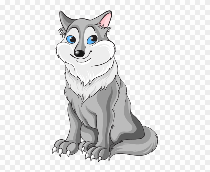 gray wolf drawing for kids