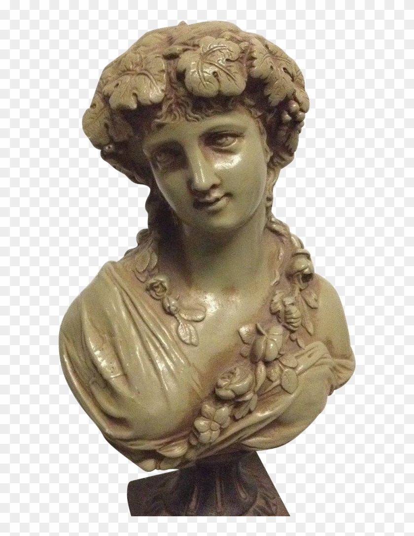 Fine Rare Antique French Victorian Or Art Nouveau Bust - Bust, HD Png ...