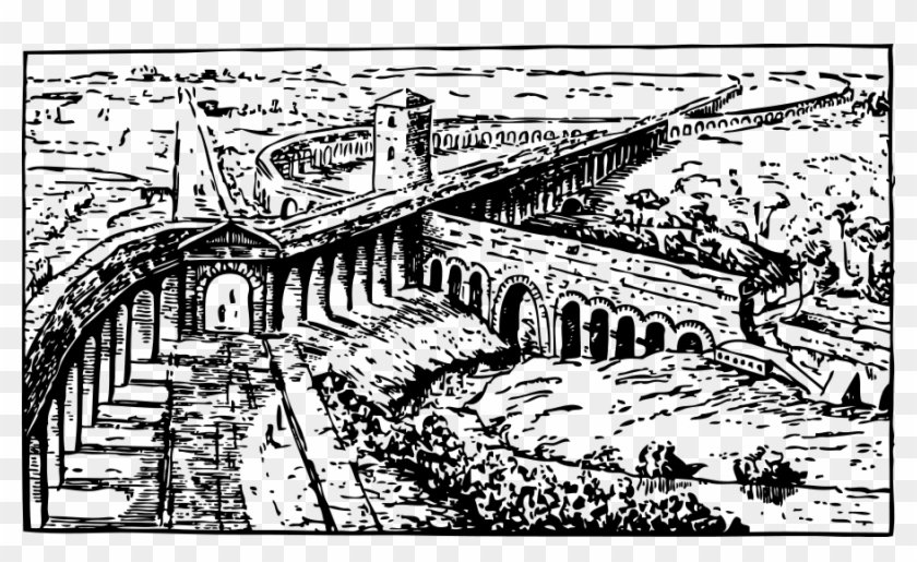 Roman Aqueducts Png Roman Aqueduct Coloring Pages Transparent Png 900x509 2669687 Pngfind