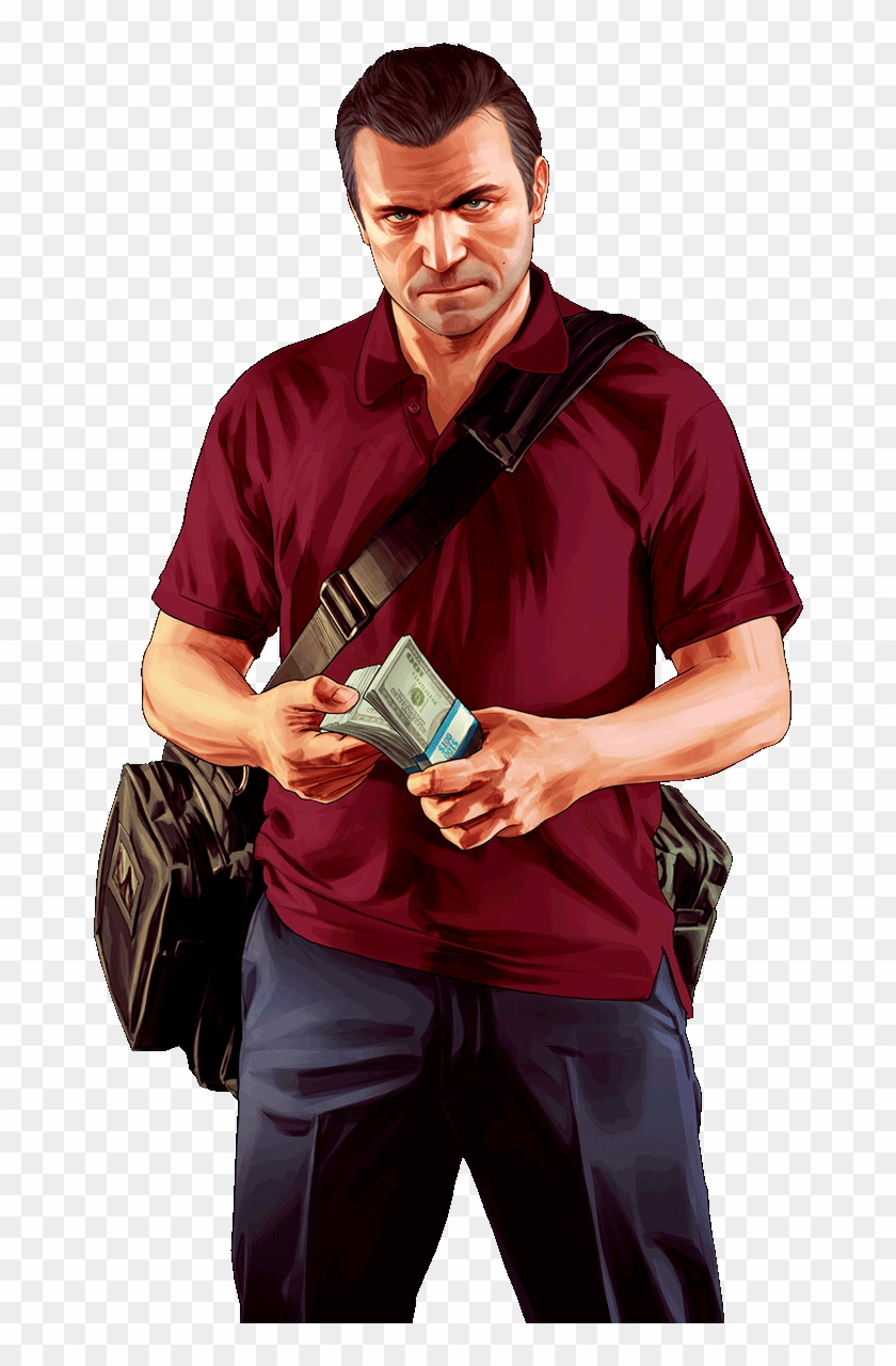 Jamy Майкл - Gta Michael Fan Art, HD Png Download - 666x1200(#2690994 ...