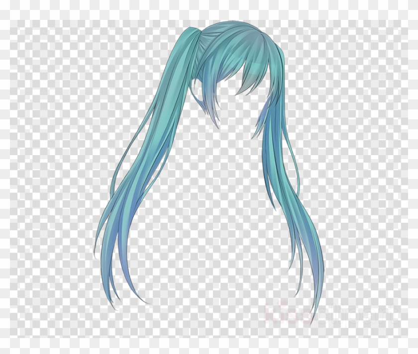 Cabello De Miku Png Clipart Hatsune Miku Drawing Hairstyle - Clip Art 