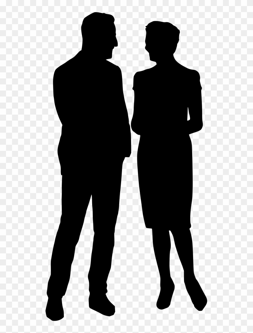 Download Png - Silhouette People Talking Png, Transparent Png ...