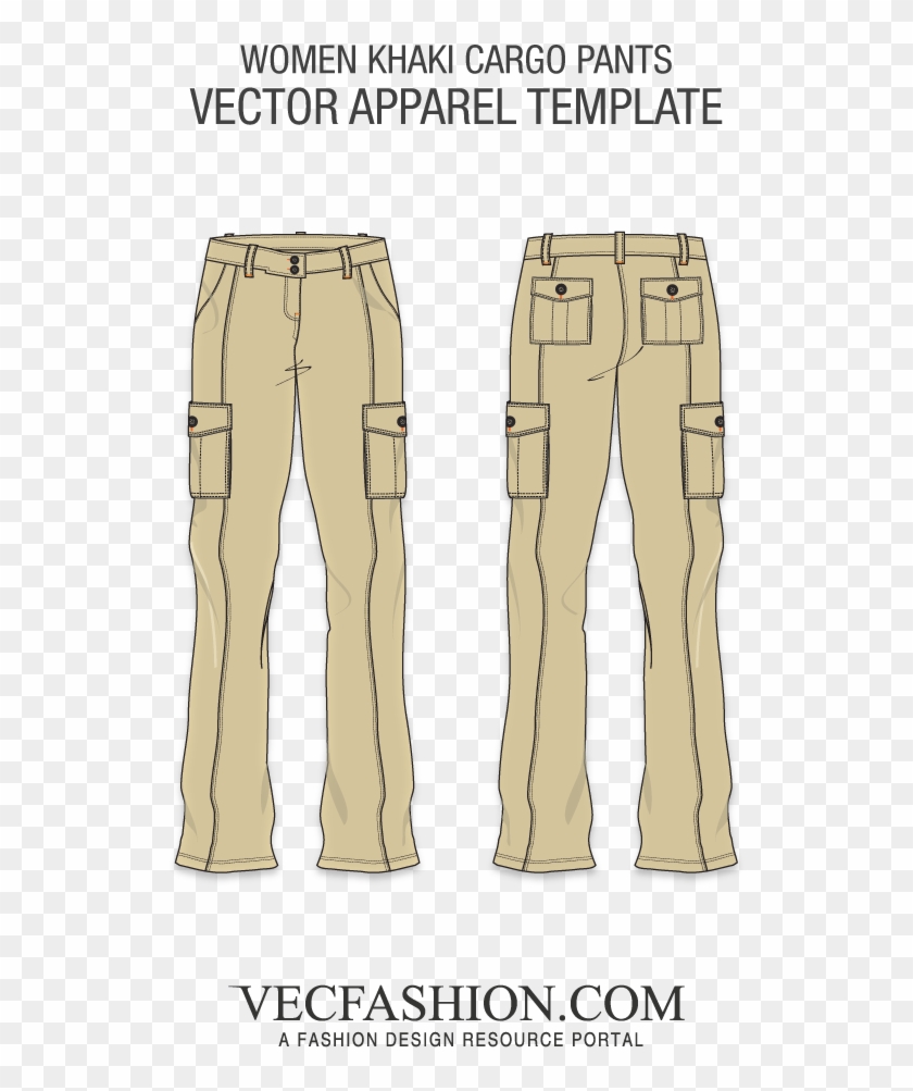 Khaki Cargo Pants Template - Mustard Polo Shirt Template, HD Png ...