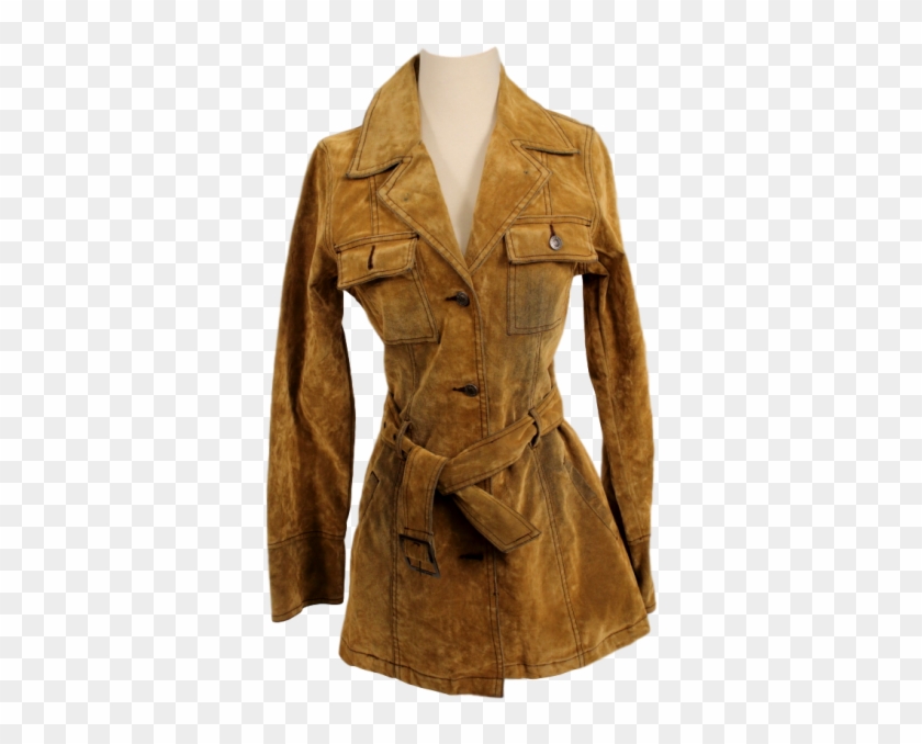 Victorious Suede Jean Pant Suit Trench Coat Hd Png Download 510x652 2704019 Pngfind