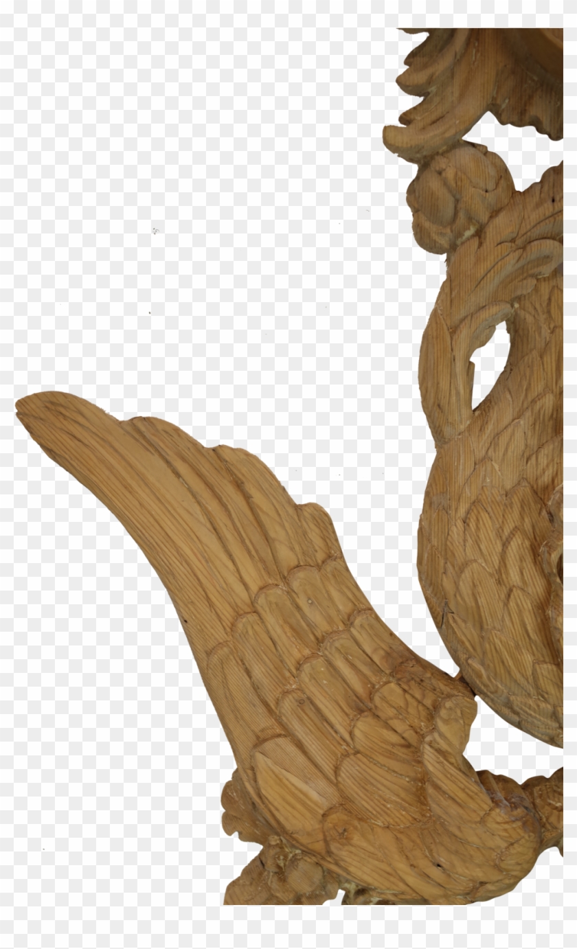 Large Hand Carved Wooden Wall Hanging Of Hoho Birds - Plywood, Hd Png 