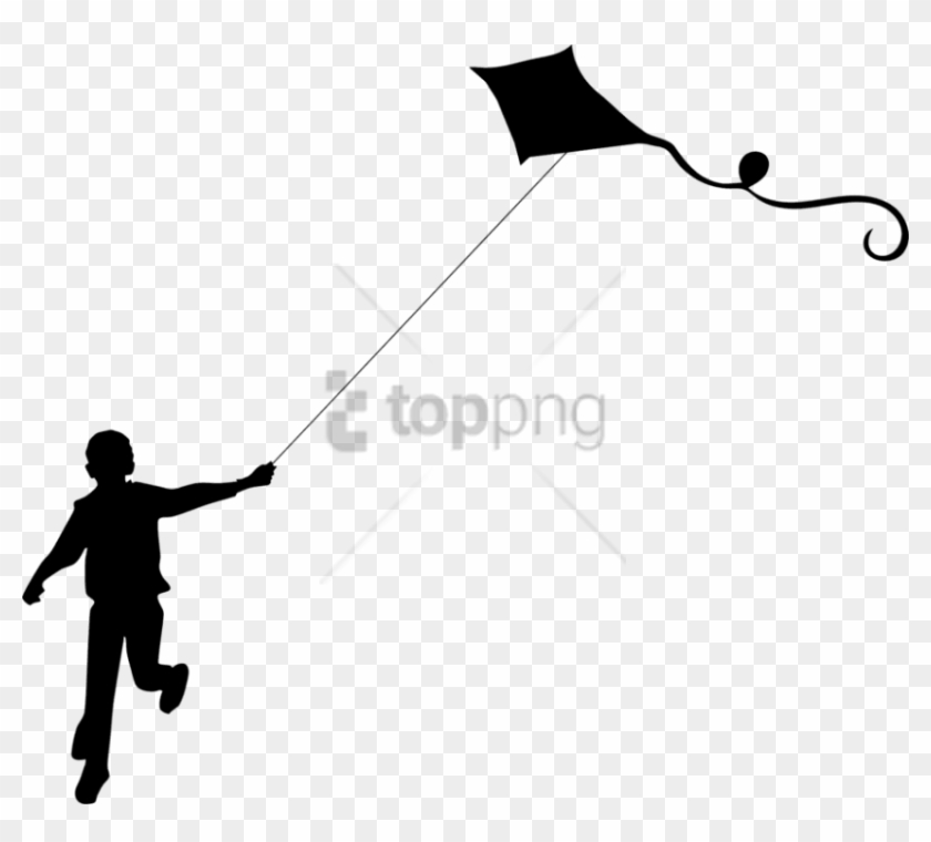 Free Png Sport Kite Silhouette Child Makar Sankranti - Flying Kites,  Transparent Png - 850x729(#2714078) - PngFind