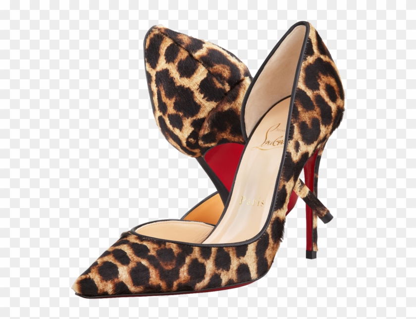red animal print heels