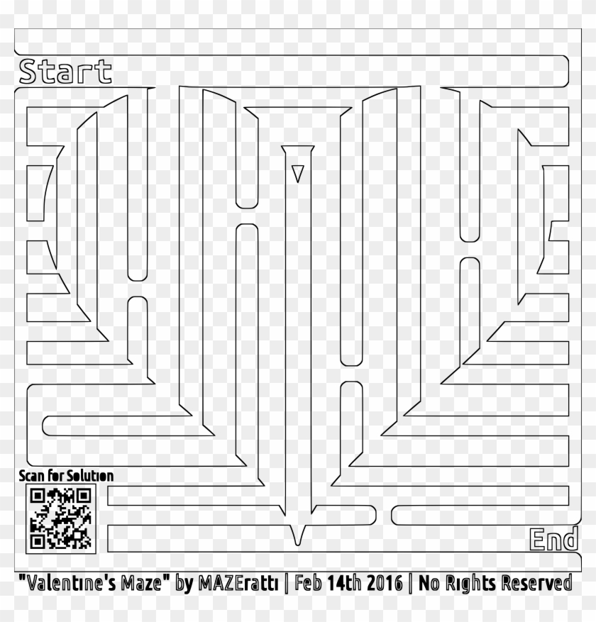 Download Valentine Coloring Svg With S Heart Maze Page For Grown Wood Hd Png Download 2400x2394 2776432 Pngfind