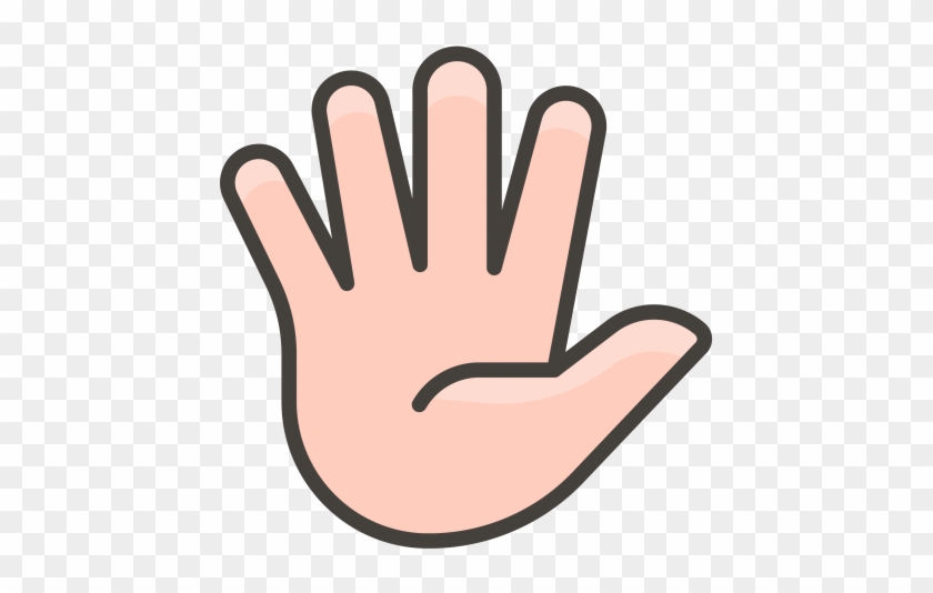 Hand With Fingers Splayed Emoji - Hand, HD Png Download - 866x650 ...