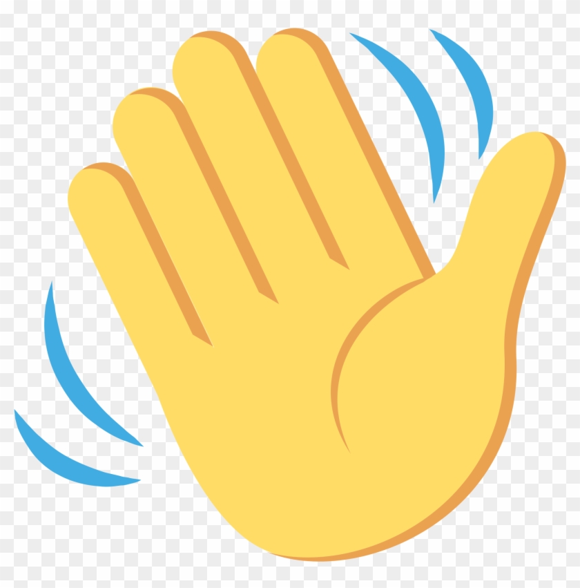 Waving Hand Emoji Svg Png Download Emoji Hand Waves Transparent 