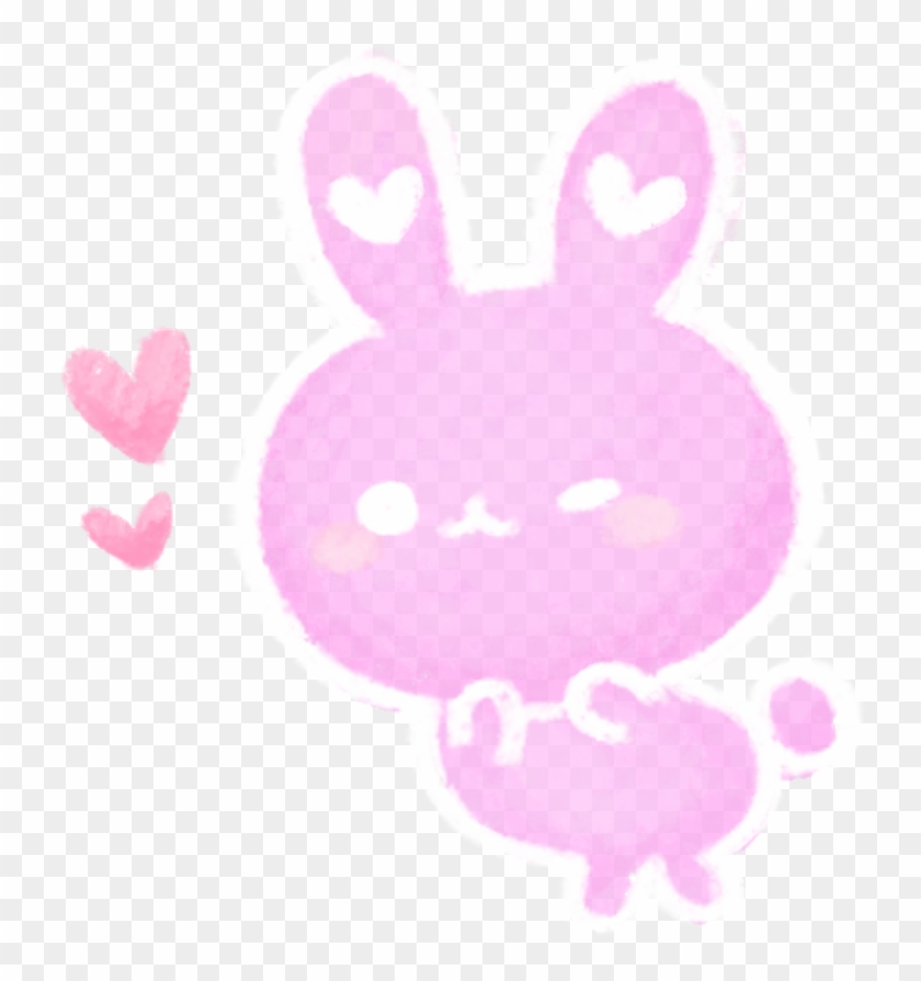 Rabbit Bunny Cute Love Heart Watercolor Handpainted Heart Hd Png Download 740x815 2822420 Pngfind