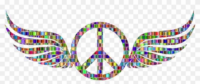 Peace Sign Clipart Trippy - Peace Symbol Transparent Background, HD Png  Download - 2344x878(#2838484) - PngFind