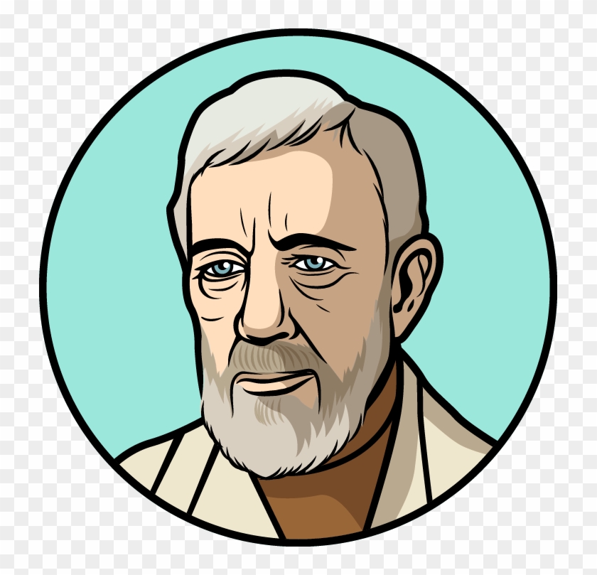 Obi-wan Kenobi - Coach - Easy Obi Wan Drawing, HD Png Download