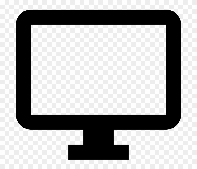 Clipart Black And White Library Images Of Desktop Png - Computer Screen ...