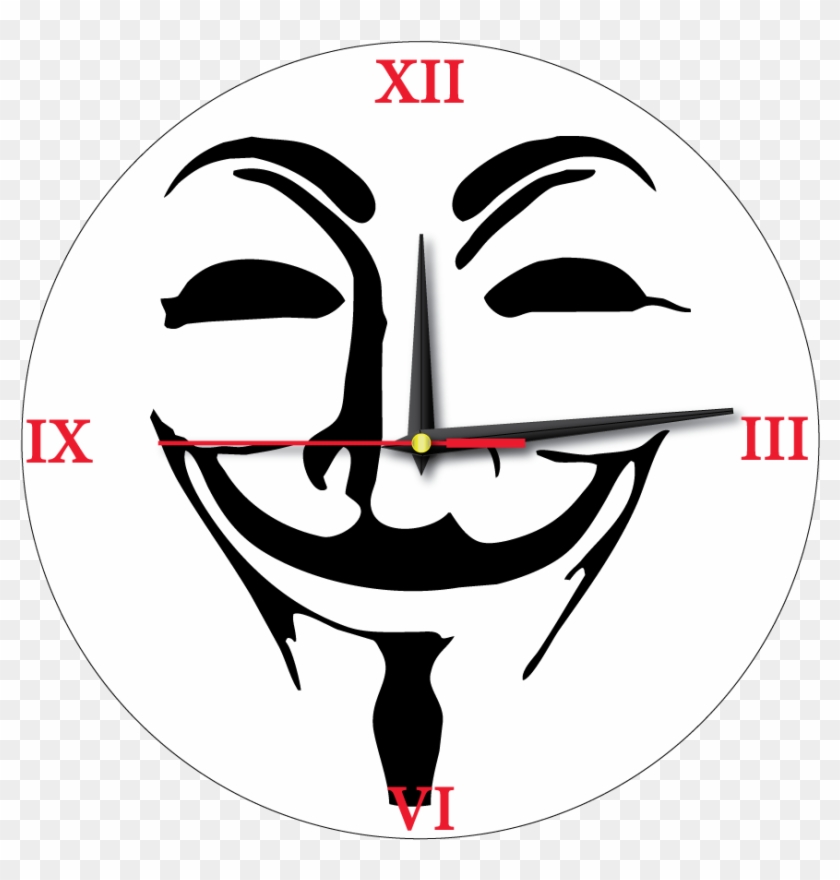 Anonymous-clock - We Are Anonymous, HD Png Download - 936x936(#298708 ...