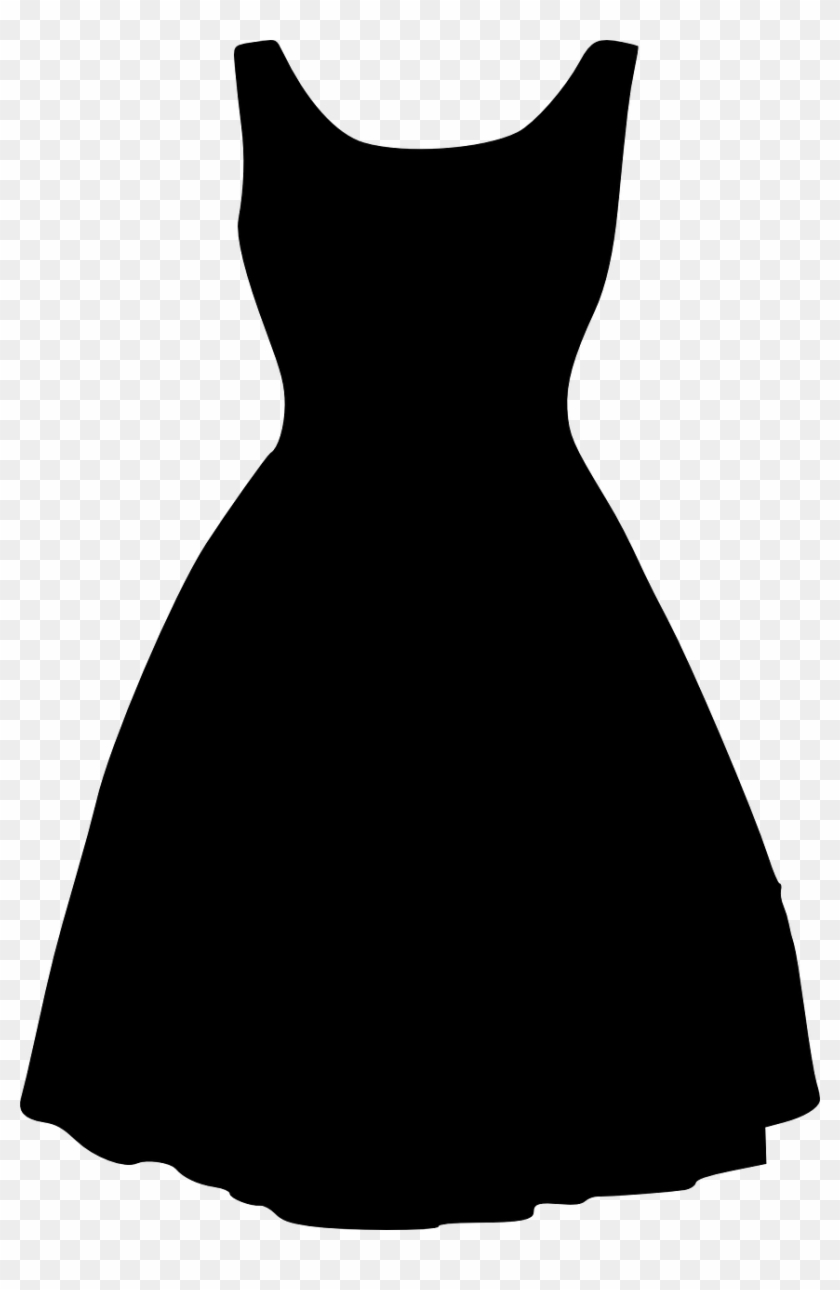 Black Dress Clipart, HD Png Download - 860x1280(#2924226) - PngFind