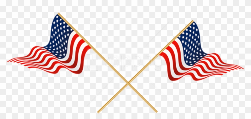 Free Png Download Usa Crossed Flags Png Images Background - Crossed ...