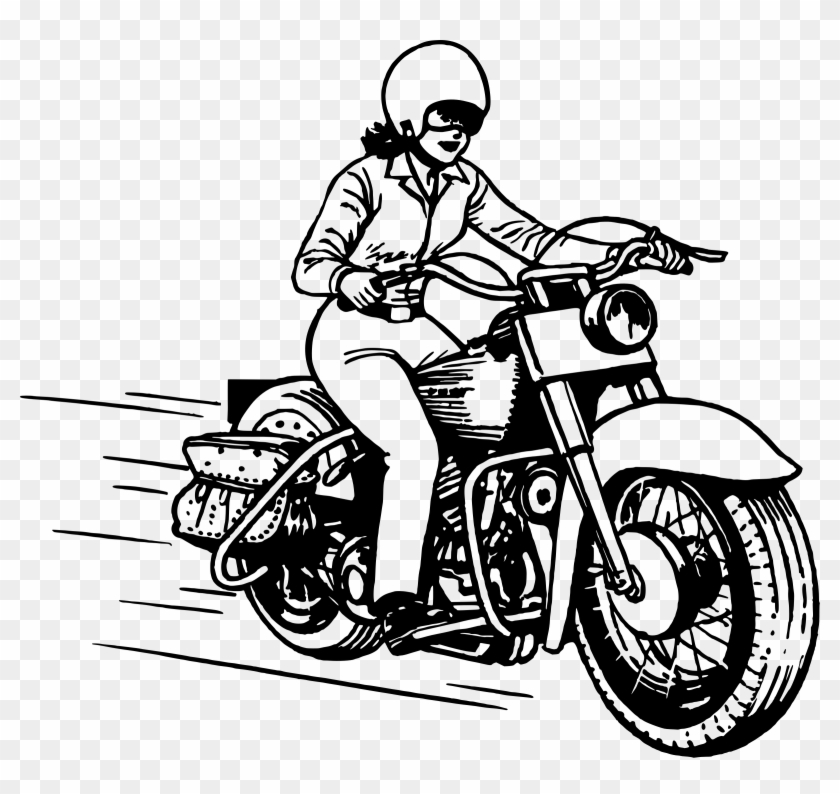 Woman Riding Motorcycle Vector Art, Icons, and Graphics for Free