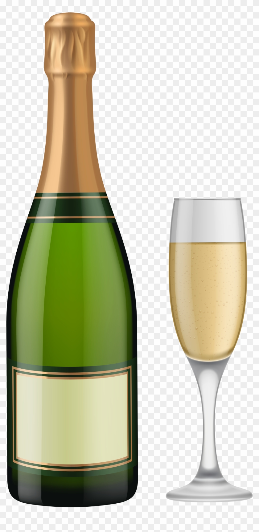 bottle of champagne clipart images