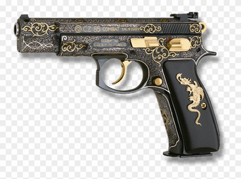 Handgun Png Image Gold And Black Gun Transparent Png 900x631 35354 Pngfind - roblox golden luger