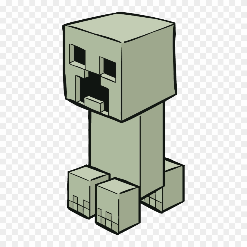 Drawn Minecraft Creeper Hd Png Download 600x800 36376 Pngfind