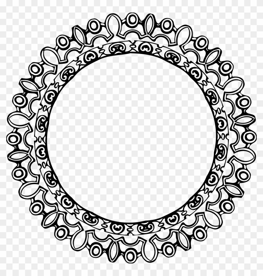 Free Png Download Round Black Border Frame Clipart Border Round