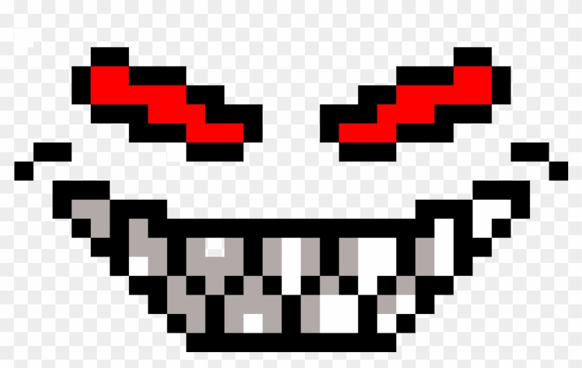 Scary Face - Evil Face Pixel Art, HD Png Download - 1184x1184(#39823