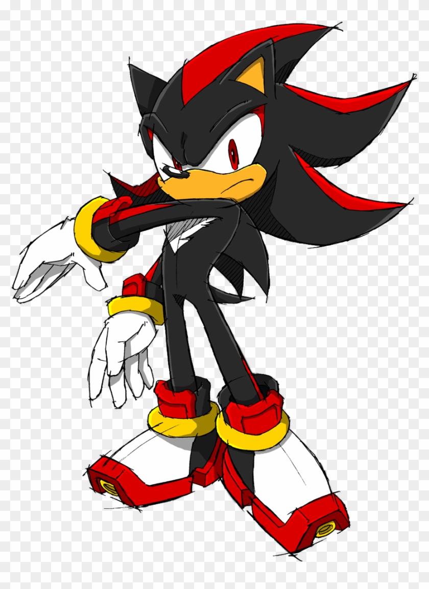 Shadow - Shadow The Hedgehog Sonic Chronicles, HD Png Download