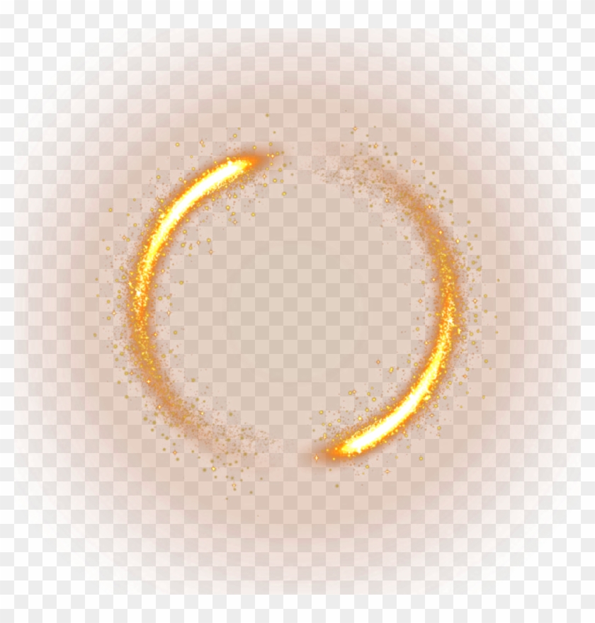 Gold Circle Background Sparkles Stars Yellow Ftesticker - Circulo De ...