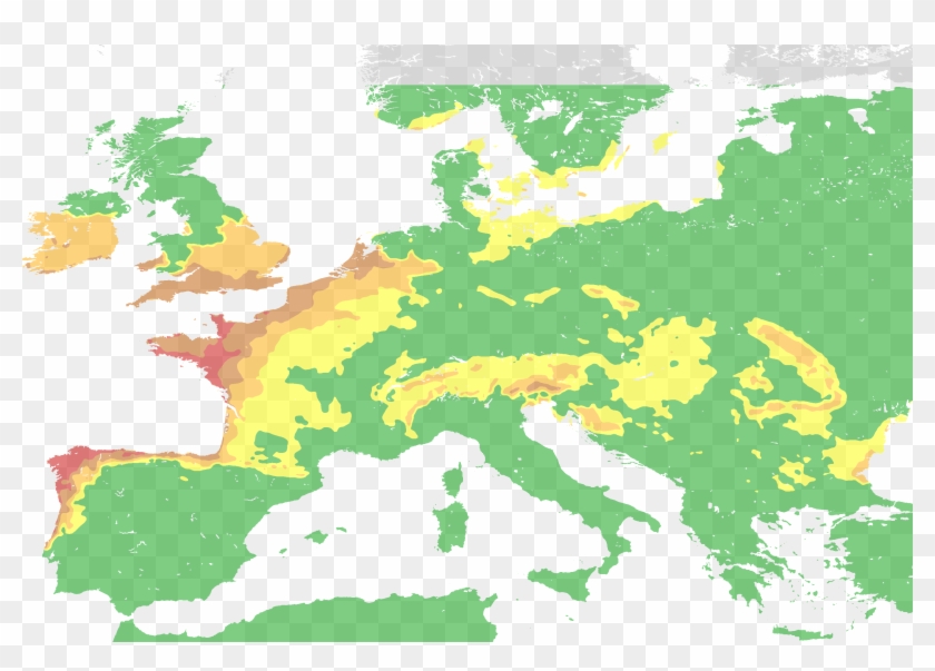 2015 08 27 - Blank Europe And North Africa Map, HD Png Download