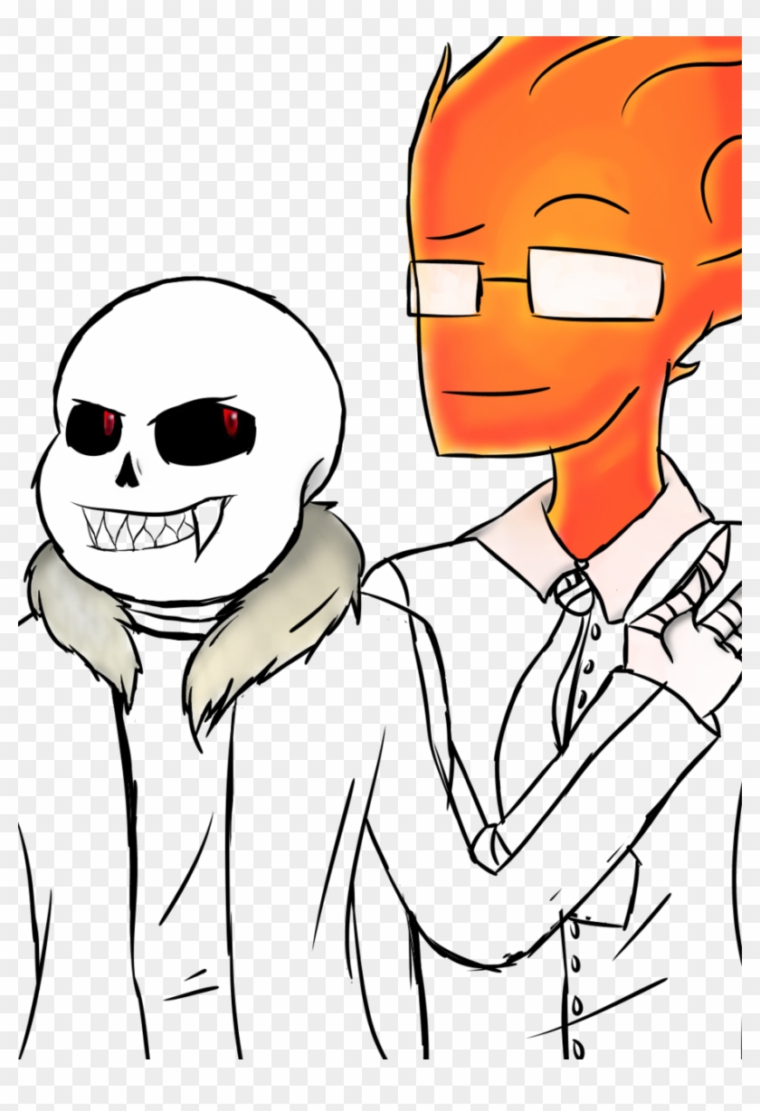 Grillby And Underfell Sans Almost Done Cartoon Hd Png Download 905x1280 Pngfind