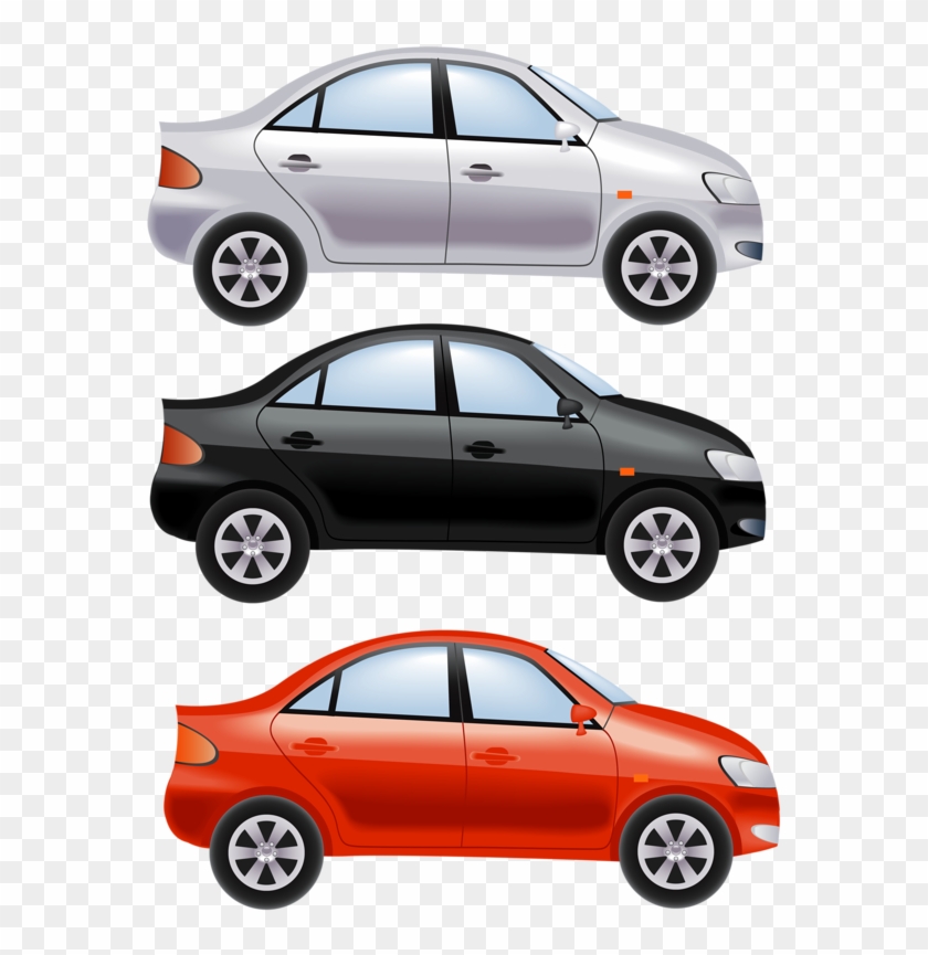 two drivers three cars clipart