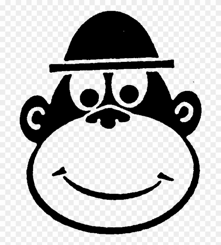 Cheeky Monkey Face Rubber Stamp - Cartoon, HD Png Download - 692x851 ...