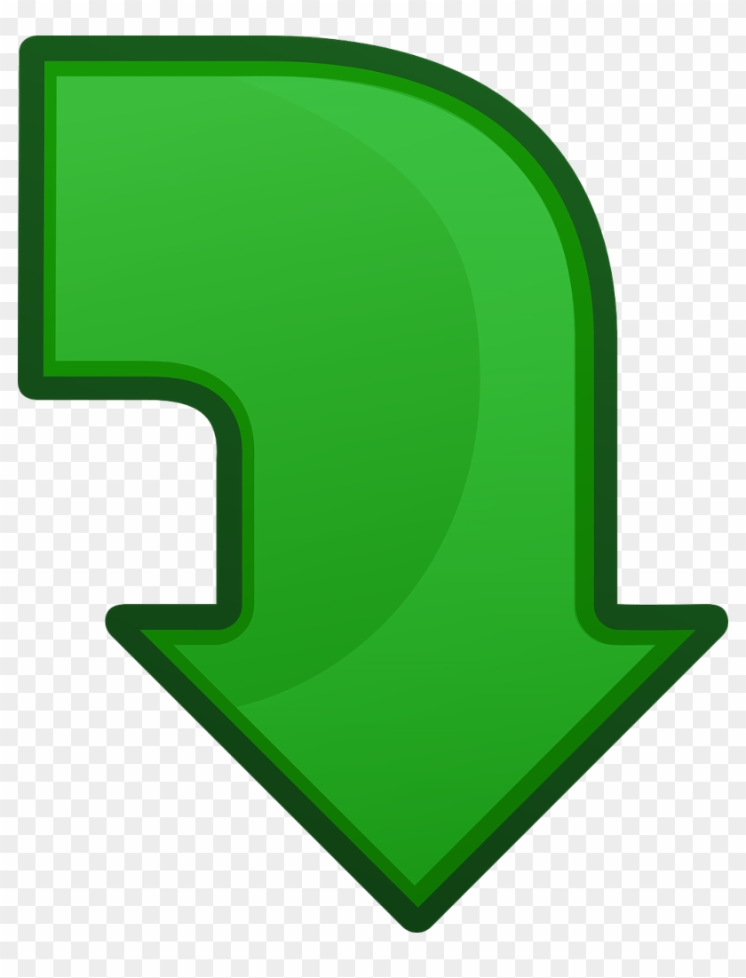 Arrow Down Pointing Go Guidance Png Image - Green Arrow Pointing Down ...