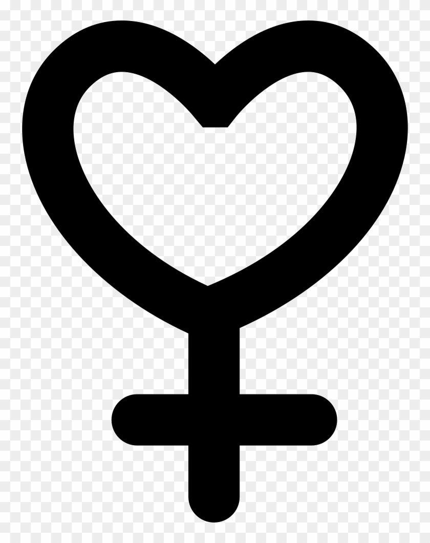 Female Gender Symbol Variant With Heart Shape Comments ...
